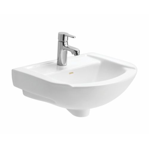 Cera Chico Wall Hung Wash Basin Without Pedestal Snow-White