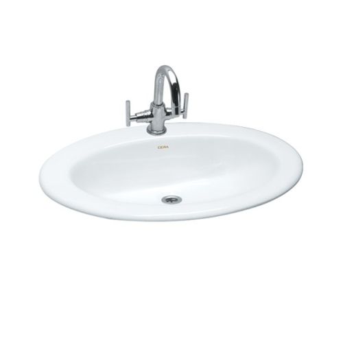 Cera Circular Counter Wash Basin Snow White S2030115
