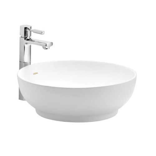 Cera Coyal Table Top Wash Basin Snow White S2020105