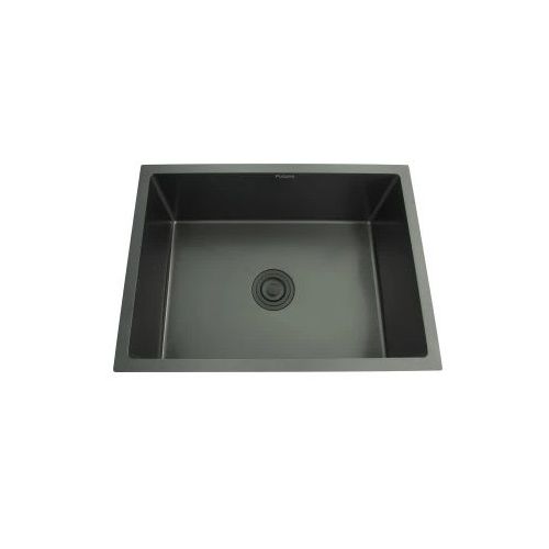 Futura FS 2418 HM Hand Carved Series Stainless Steel Single Bowl Kitchen Sink - Black Satin Finish, 24 x 18 x 9 Inches (SS 304)