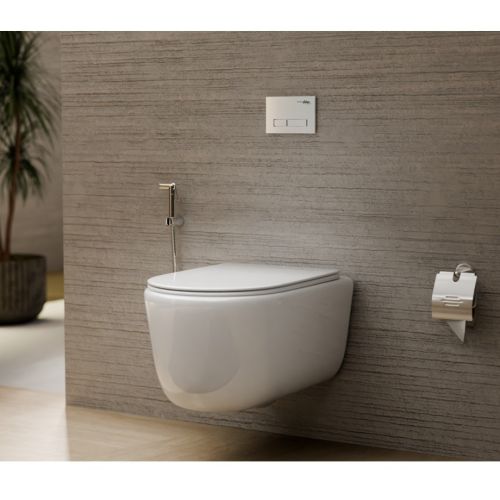 Hindware Acent Rimless Wall Mount Toilet Star White 92621 (P-18)