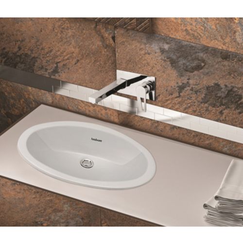 Hindware Oval Counter Top Wash Basin - Starwhite Finish (10017)
