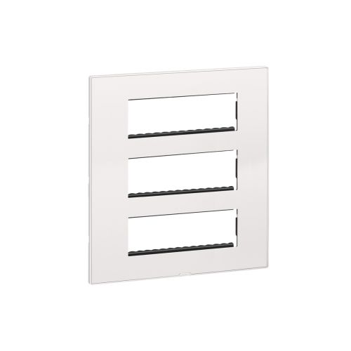 Legrand Myrius 18 Module Cover Plate with Support Frame (White) - New Nextgen Design