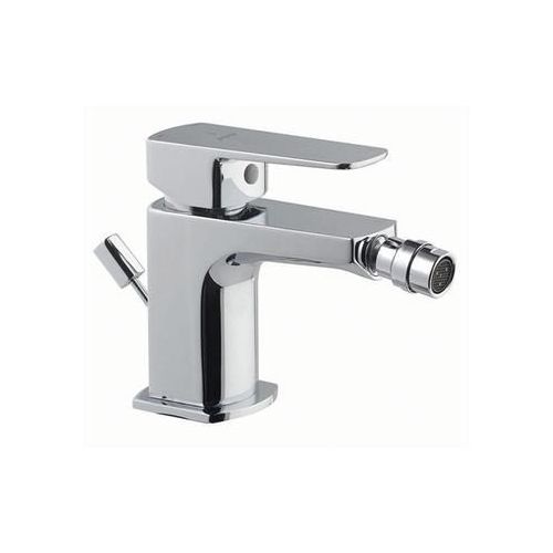 Jaquar Kubix Prime Single Lever 1-Hole Bidet Mixer With Popup Waste System With 375Mm Long Braided Hoses