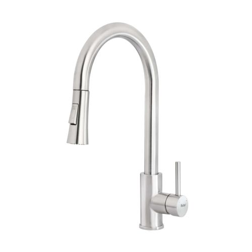 Ruhe Kara Dual Flow Pull-out Kitchen Mixer Faucet Brushed Nickel