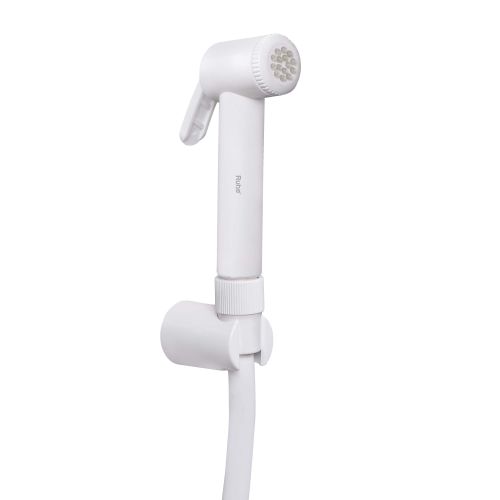 Ruhe Plain White Health Faucet with 1 Meter Hose & Hook