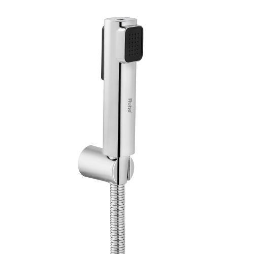 Ruhe Target Chrome Health Faucet with Dual Flow and 1 Meter 304-Grade SS Hose & Hook