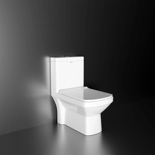 Ruhe Tempo One-Piece Western Commode White