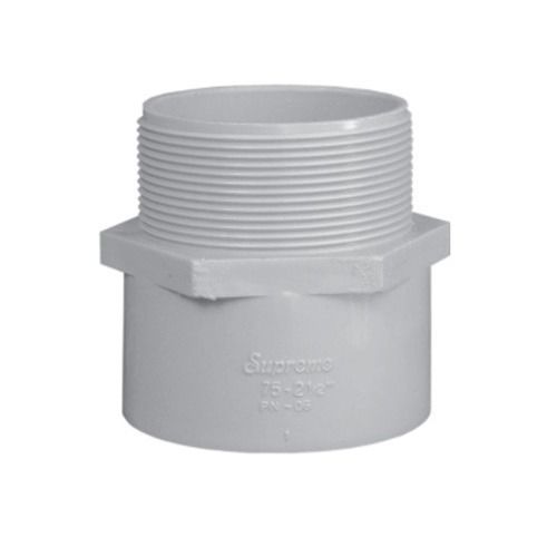 Supreme PVC Male Threaded Adaptor (MTA) - 40 mm (1¼" Inch) - 6 kgf/cm² Pressure Rated - Grey Solvent Weld Fitting