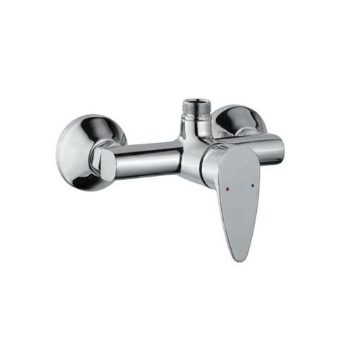 Jaquar Vignette Prime Single Lever Exposed Shower Mixer With Provision For Connection To Exposed Shower Pipe With Connecting Legs & Wall Flanges Chrome