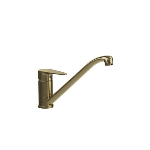 Jaquar Vignette Prime Single Lever Sink Mixer With Swinging Spout (Table Mounted) With 450Mm Long Braided Hoses Gold Dust