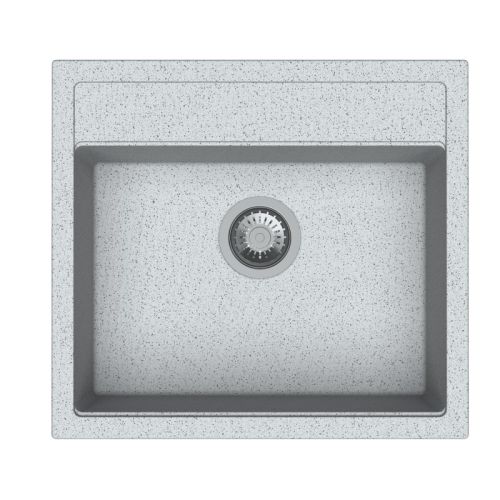 Carysil Waltz 560 22 x 20 Inch Quartz Single Bowl Kitchen Sink Crater