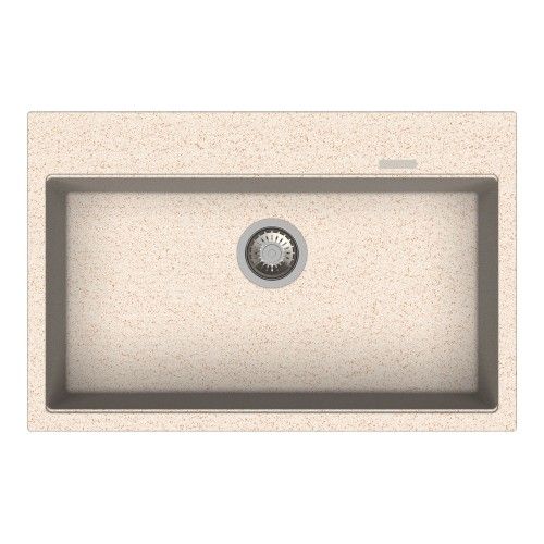 Carysil Waltz 780 31 x 20 Inch Quartz Single Bowl Kitchen Sink Cornflakes