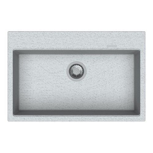 Carysil Waltz 780 31 x 20 Inch Quartz Single Bowl Kitchen Sink Crater