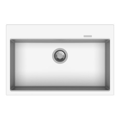 Carysil Waltz 780 31 x 20 Inch Quartz Single Bowl Kitchen Sink Snova