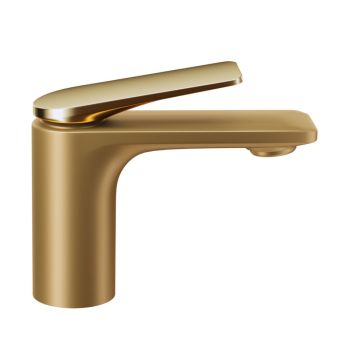 Jaquar Laguna Single Lever Basin Mixer - Gold Bright & Gold Matt PVD Dual-Tone Designer Faucet (LAG-GMG-91011B)