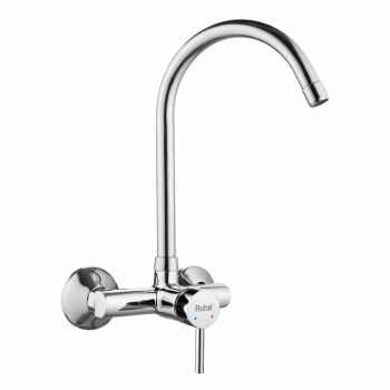 Ruhe Kara Single Lever Wall-mount Kitchen Sink Mixer Tap with Large Swivel Spout (20")