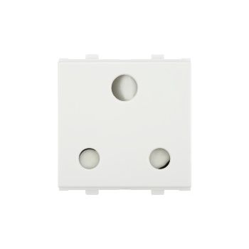 Anchor Penta Modular 2M 16A 3 Pin Socket ISI White