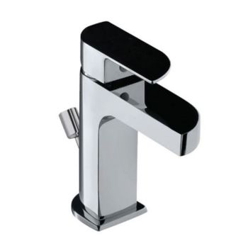 Jaquar Alive Single Lever Basin Mixer with Popup Waste & 450mm Braided Hoses - Chrome (ALI-CHR-85051B)