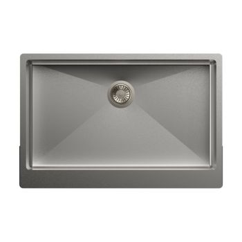 Carysil Appron Straight Single Bowl SS-304 Kitchen Sink 33"x22"x9" - Matt Finish