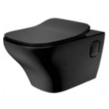 Kohler Apt Wall Hung Toilet with Quiet-Close UF seat cover in Black(K-32409IN-7)