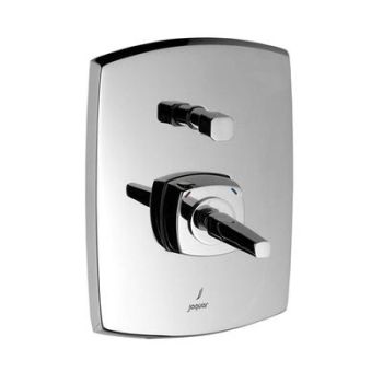 Jaquar Arc Exposed Parts Kit Of Joystick Concealed Diverter Consisting Of Operating Lever, Cartridge Sleeve Set, Wall Flange (With Seals), Button Assembly Sleeve & Button Chrome