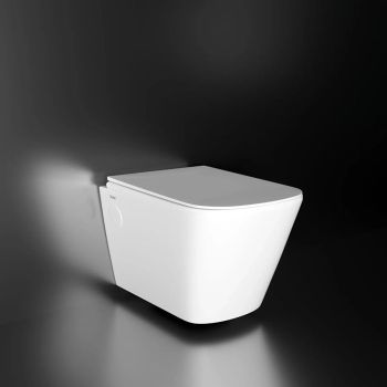 Ruhe Arna Rimless Wall-Hung Western Commode