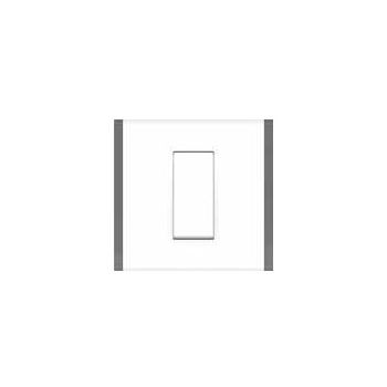 Crabtree Athena Moderna Cover Plate Chalk White with Grey Trim