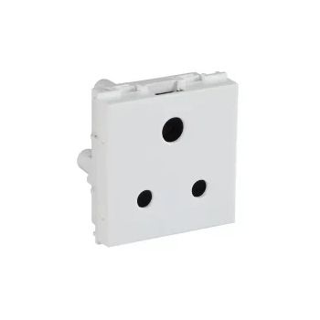 Crabtree Athena 6 A 3 Pin Shuttered Socket Chalk White