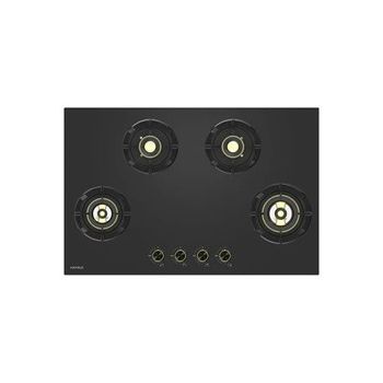 Hafele Augusta 480 80cm Built In Hob with 4 Full Brass Burners, Electric Auto Ignition & Flame Failure Safety 