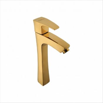 Hindware Avior Tall Pillar Cock 222mm Full Gold F520002PGD