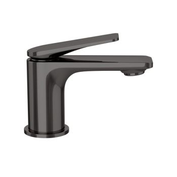 Jaquar Laguna Single Lever Basin Mixer with Base Flange - Black Chrome PVD Finish (LAG-BCH-91011BWF)