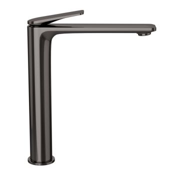 Jaquar Laguna Tall Boy Basin Mixer - Black Chrome High Rise Single Lever Tap for Countertop Sinks (LAG-BCH-91005BWF)