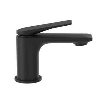 Jaquar Laguna Single Lever Basin Mixer with Base Flange - Black Matt Designer Faucet (LAG-BLM-91011BWF)