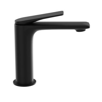 Jaquar Laguna Matte Black Extended Spout Basin Mixer - Single Lever High-Reach Tap for Countertop Sinks (LAG-BLM-91023BWF)
