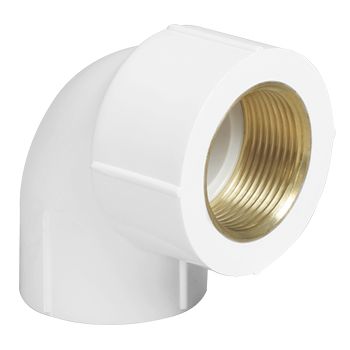 Supreme uPVC Brass Elbow 1 1/4 Inch Aqua Gold