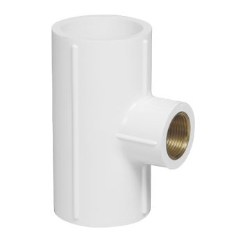 Supreme uPVC Brass Tee 1 inch Aqua Gold
