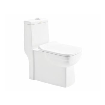 Cera Canyon 6D One-Piece Rimless EWC (S-Trap 300 mm) - Snow White