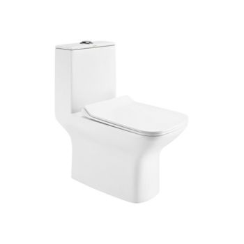 Cera Carvin Rimless One-Piece EWC (S-Trap 300 mm) - Snow White