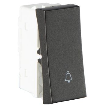 Crabtree Athena Classic 10 A One Way Bell Push Soft Switch Elephant Grey