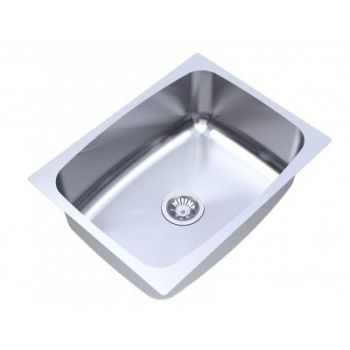 Carysil Elegance Single Bowl SS-304 Kitchen Sink 18"x16"x7" - Matt Finish