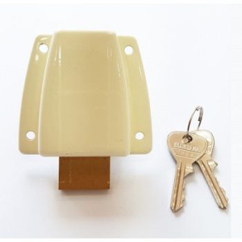 Europa Cupboard Lock (IV) Ivory F160