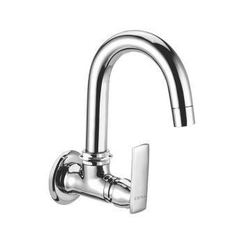Cera Titanium Sink Cock Wall Mounted F1003251