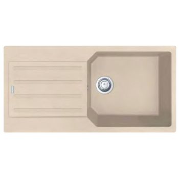 Franke UBG  611-86 Quartz Single Bowl Kitchen Sink with Drainboard Oatmeal