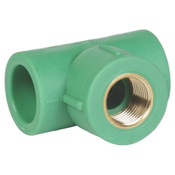 Supreme PPR Green Brass Tee 32 mm x 1/2 Inch