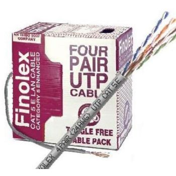 Finolex Cat 6 UTP LAN Cable - High-Speed Ethernet Networking Cable (305 Meter Box) - Blue