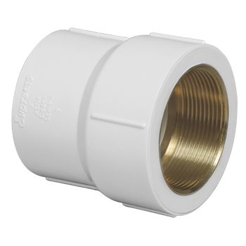 Supreme uPVC Brass FTA 3/4 x 1/2 Inch Aqua Gold