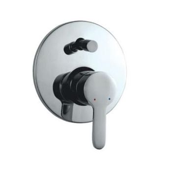 Jaquar Fusion Single Lever Exposed Parts Kit Of Divertor Consisting Of Operating Lever, Wall Flange (With Seals) & Button Only