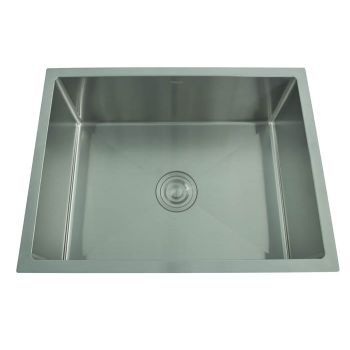 Futura Hand Carved Single Bowl Kitchen Sink 21 x 18 Inch FS-2118-HM