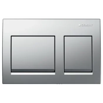 Geberit Alpha 25 Actuator Plate Square Bright Chrome 115.045.21.3